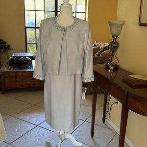 Preston &York suit: (dress and jacket). Size 10. NWT